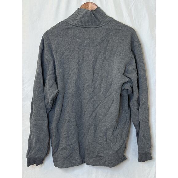 Eddie Bauer 1/4 Zip Sweatshirt Men's M Dark Gray Long Sleeve Pullover - Picture 5 of 5